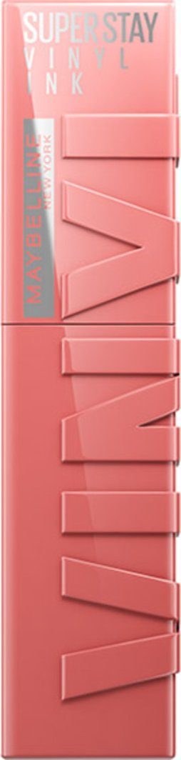 Ruj i lëngshëm Maybelline New York SuperStay Vinyl Ink 100 Charmed, qëndrueshmëri e gjatë, 4.2ml