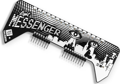 Модул PoV Light Messenger за Flipper Zero, 16 RGB диоди, акцелерометар, бел
