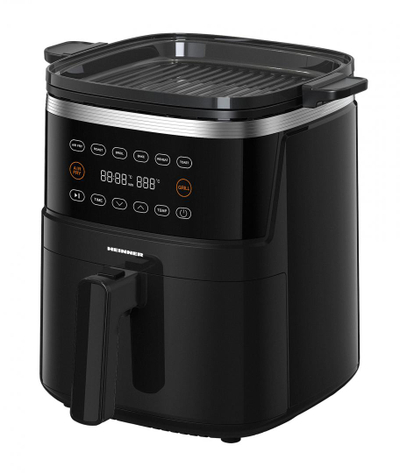 Fritezë me ajër të nxehtë Heinner Fry&amp;Grill HAFG-B5BK2600, 2600W, 5L, e zezë