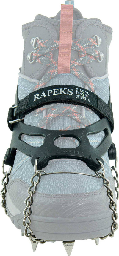 Krampona akulli Rapeks ICETRAK XL, 13 dhëmbë çeliku inoks, masë XL, ngjyrë metalike