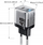 Karikues muri Wekome WP-U02 Mecha, 2 porta USB-C, 40W GaN, ngjyrë argjendi