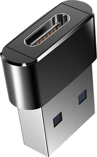 Adapter USB C në USB A 2.0, OTG, ngjyrë e zezë