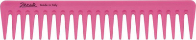 Krehër flokësh Janeke Color Comb, dhëmbë të gjërë, 21cm, rozë