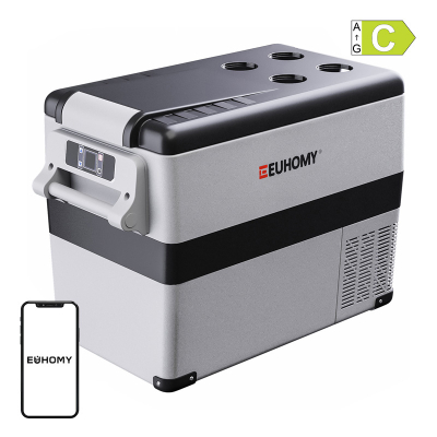 Frigorifer makine Euhomy DE-CF45AZ, 45L, -20°C deri 20°C, bardh e zi