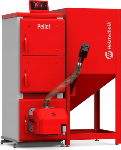 Kotel peleti Heiztechnik Kocio Q Pellet 15 kW, automat HT tronic, efikasitet mbi 93%, gri