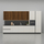 Kuzhinë IMMIGRAND SYSTEMS, Lineare, Dark Oak/Pastel Beige