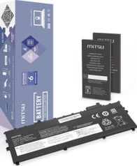 Bateri laptopi Mitsu për Lenovo ThinkPad X1 Carbon Gen5 Gen6, 4800mAh 55Wh, 11.55V, e zezë