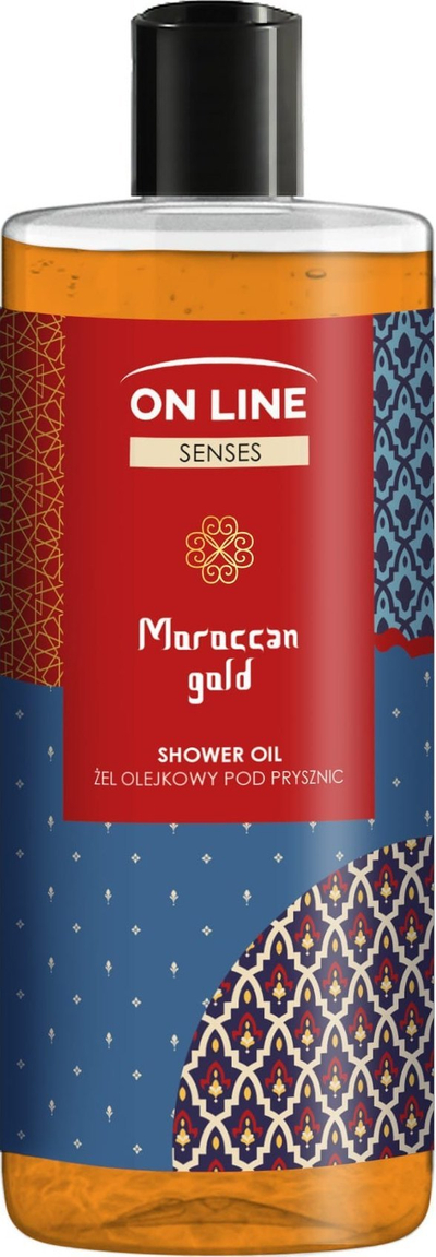 Масло за туширање On Line Senses Moroccan Gold, хидратантно, 500 ml