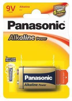 Bateri Panasonic Alkaline Power, 9V, 1 copë