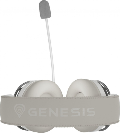 Kufje gaming Genesis Toron 301, 53mm, me mikrofon të heqshëm, të bardha