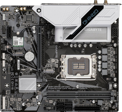 Pllakë amë Gigabyte H610M,	DDR4, Intel H610, Socket 1700, 2 slota, Bluetooth, Wifi 5, Micro ATX