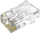 Konektor RJ45 Hikvision DS-1M6UA-15U, set 100 copë, transparent