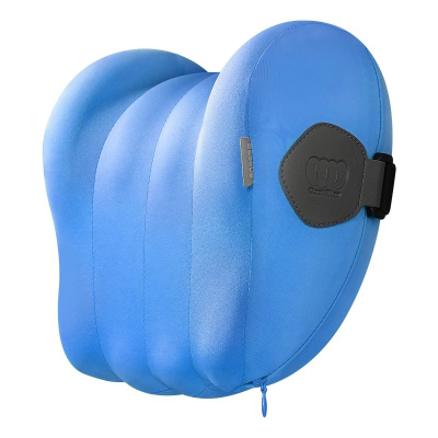 Jastëk mbështetës për krye për makinë Baseus Silk ComfortRide, memory foam, rrip i rregullueshëm, blu
