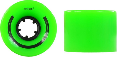 Rrota skateboardi Mico K3597, plastike 60x45 mm, set me 4 copë, jeshile