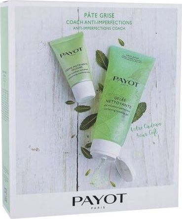 Set për kujdesin e fytyrës Payot Paris Pate Grise, xhel larës edhe krem për lëkurë me yndyrë, jeshile