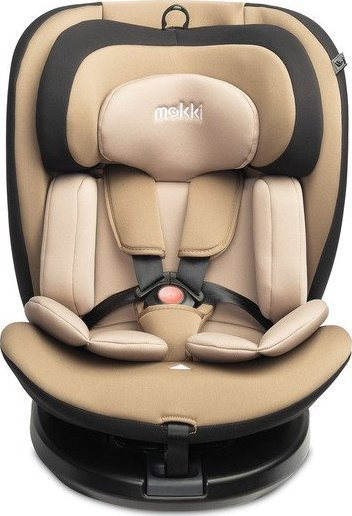 Авто седиште за деца Mokki I-Size, 40–150 cm, вртење 360°, беж