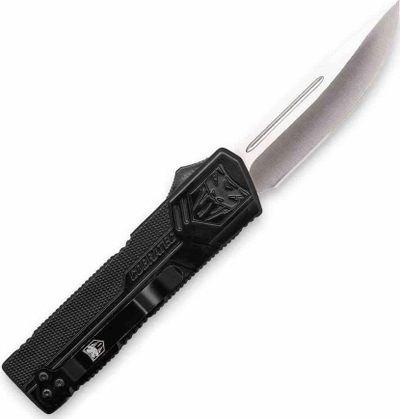 Thikë automatike TOGO CobraTec Lightweight OTF, çelik D2, dorezë alumini e zezë