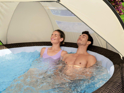 Tendë për pishinë Bestway Visor Lay-Z-Spa 60304, bezhë
