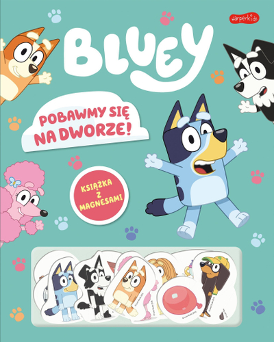 Libër me magnetë Bluey Let’s Play Outside, me figura, shumëngjyrësh