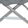 Karrige plazhi palos që bëhet sheshlong Royokamp Folding Beach Chair Lounger, me jastëk, gri