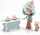 Set lodrash Djeco Arty Toys Charlie Tinyshop Candy Store, figurina me aksesorë, 4+ vjeç, ngjyra pastel