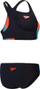 Bikini për femra Speedo Colourblock Splice 2.0, sportiv, i zi me të kuqe
