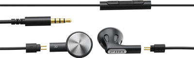 Kufje in-ear FiiO FF1, me driver dinamik, me kabllo, të zeza