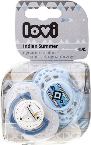 Biberon LOVI Indian Summer, 6-18m, set me 2 copë, blu