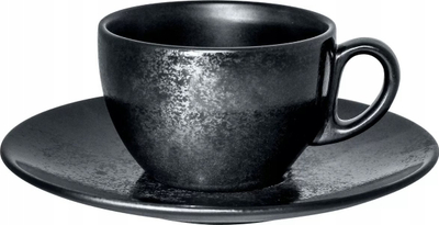 Шолји од порцелан RAK Porcelain Karbon, 7.8 oz, црна, сет 12 парчиња