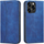Këllëf magnetik flip Hurtel Magnet Fancy Case për iPhone 14, me portofol, me qëndrim, blu