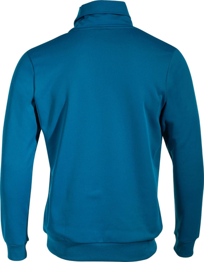 Bluzë sportive për burra Salewa Sena, me jake të lartë, material flis, blu
