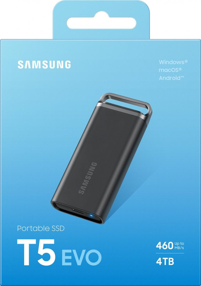 SSD i jashtëm Samsung T7 Shield MU-PH4T0S, 4TB, USB 3.2, i zi