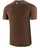 Термичка блуза Brubeck Outdoor Wool Pro, мерино волна, кратки ракави, кафеава, S