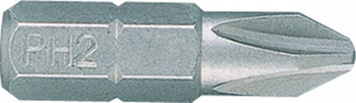 Bit kaçavide Phillips King Tony PH3, 1/4", 25 mm, ngjyrë metali