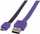 Kabllo USB Manhattan Flat, USB A në Micro USB B, 1m, zi lejla