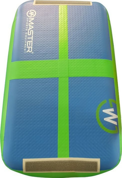 Tapet gjimnastikor Trampoline MASTER AirBlock, 60 x 100 x 20 cm, blu jeshil