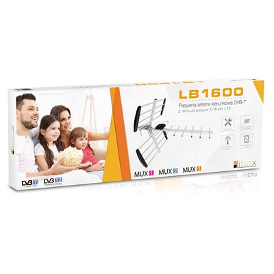 Antena televizive Libox LB1600, 16 elemente, DVB-T2, me filtër LTE