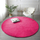 Округол килим Strado Round Rug Rabbit, 120x120, противлизгачки, силно розова