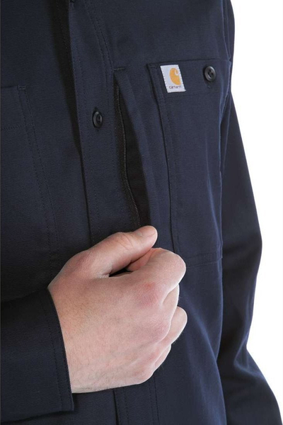 Këmishë pune Carhartt Rugged Prof, me mëngë të gjata, pambuk, blu