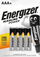 Bateri alkaline Energizer Alkaline Power AAA LR03, 1.5V, paketim 4 copë