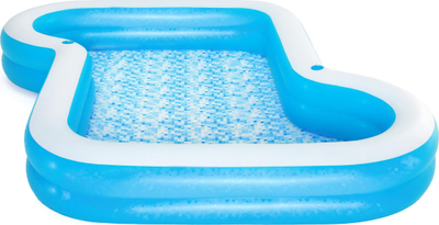 Pishinë me fryrje Bestway Sunsational Family Fun, për familje, PVC, blu me të bardhë