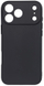 Futrollë telefoni OEM për iPhone 17 Pro Max, TPU, matt, e zezë