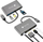 Docking station Techly IADAP USB31-DOCK3, USB-C 8 me 1, HDMI 4K, gri