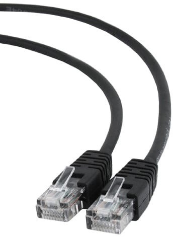 Kabllo Gembird Cablexpert Patch, UTP C5e, 0.5m, e zezë