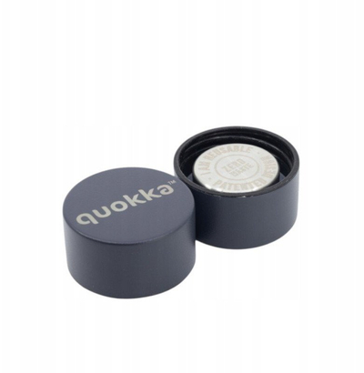 Shishe metalike Quokka Solid Slate, 630ml, me rrip, gri
