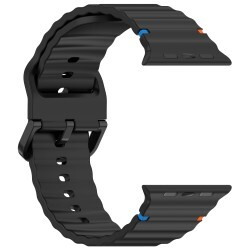 Rrip 4wrist për orë Apple, 42/44/45/49 mm, i zi