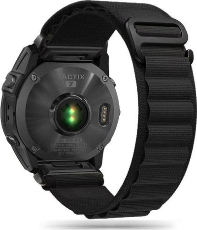 Ремен Tech-Protect Nylon Pro за Garmin Fenix 3 5X 3HR 5X Plus 6X 6X Pro 7X, најлон, црн
