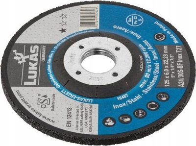 Disk bluarës LUKAS-ERZETT AS003101V9802 T27, 125x6.0x22.23 mm, set 10 copë
