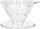 Dripper kafeje TIMEMORE Crystal Eye 01, me mbajtëse, plastikë transparente