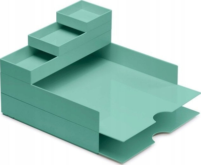 Organizues dokumentesh Moxom, set modular për sirtar tavoline, 320x260x60mm, gri